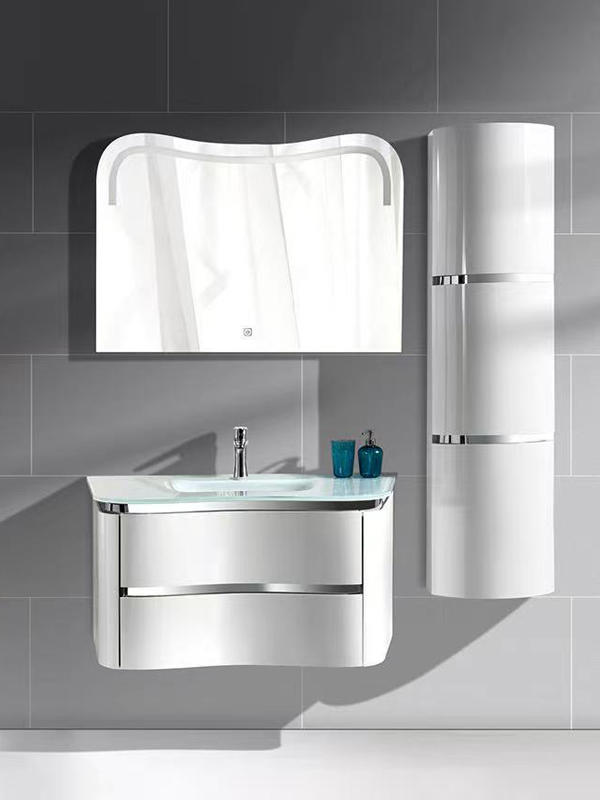 KP-5806 Armário de banheiro em PVC moderno para hotel